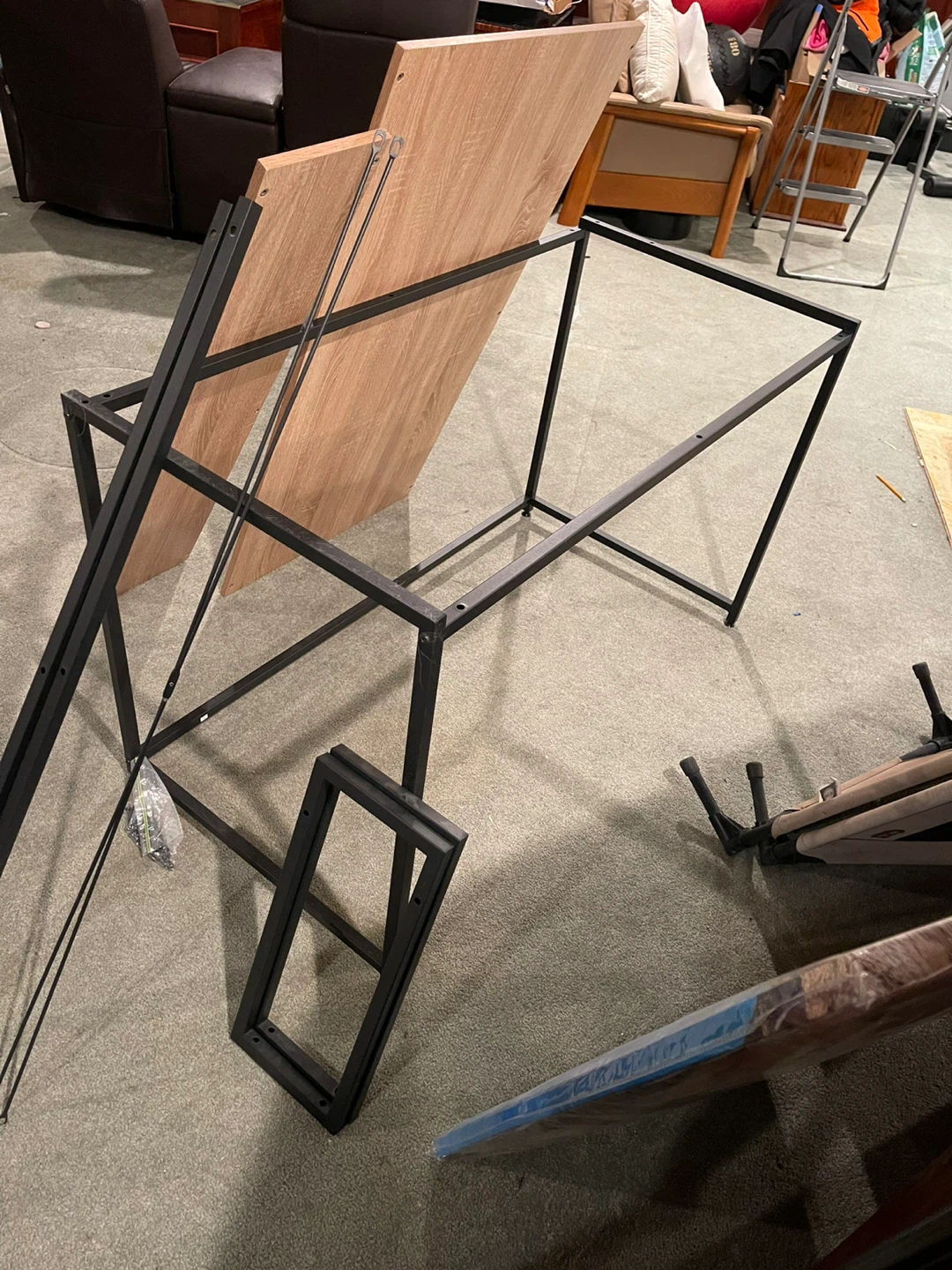 Wooden Top Desk Frame