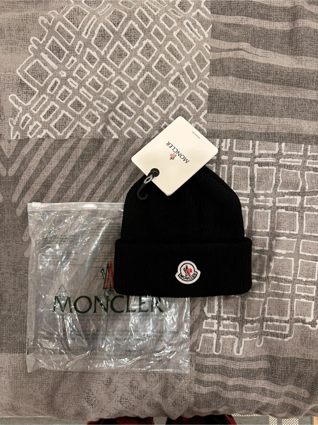 Moncler Beanie Hat - Black
