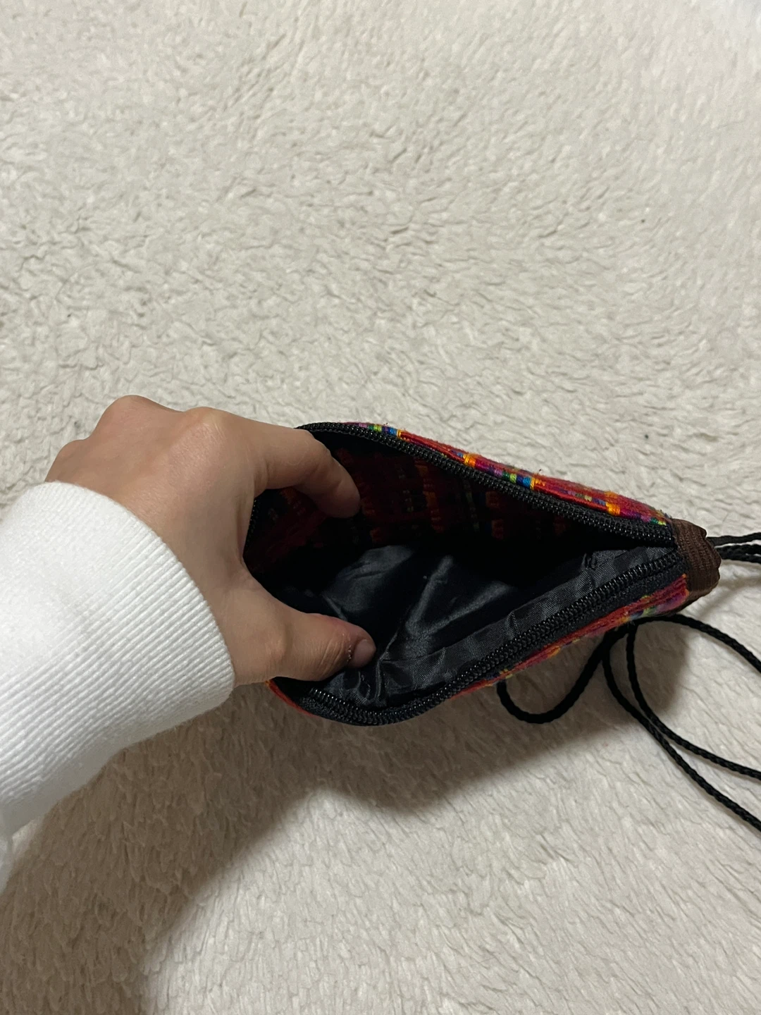 Handmade Woven Pouch with Strap - photo 3