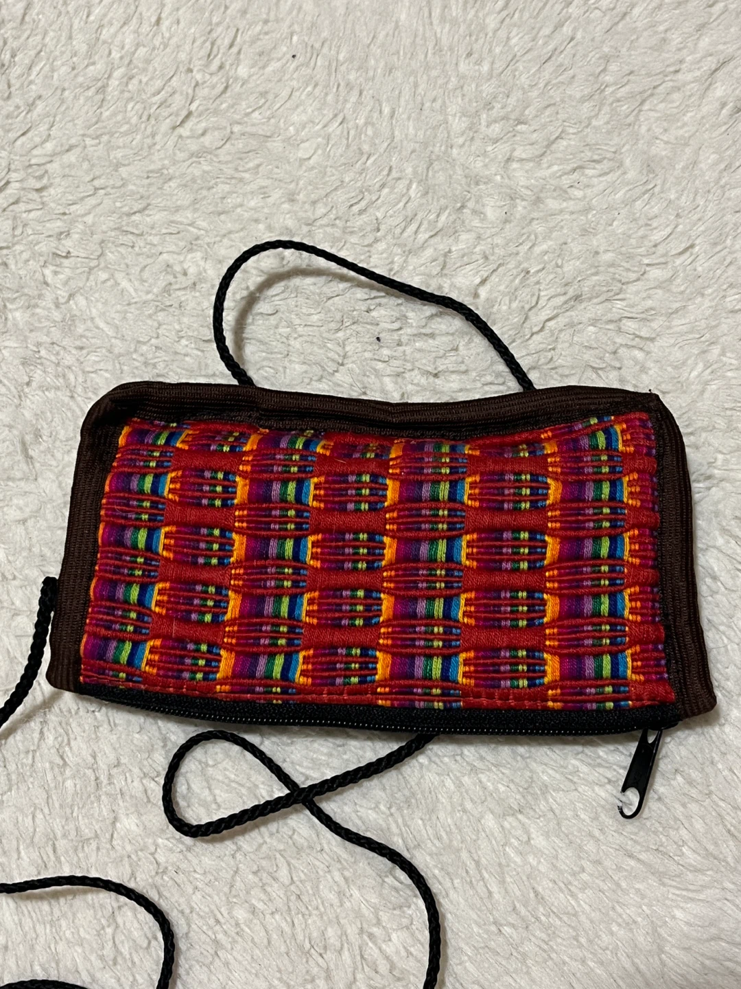 Handmade Woven Pouch with Strap - photo 2