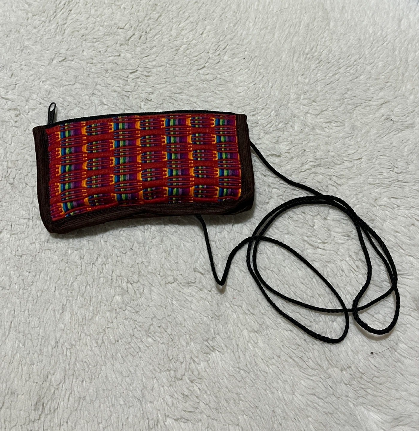 Handmade Woven Pouch with Strap