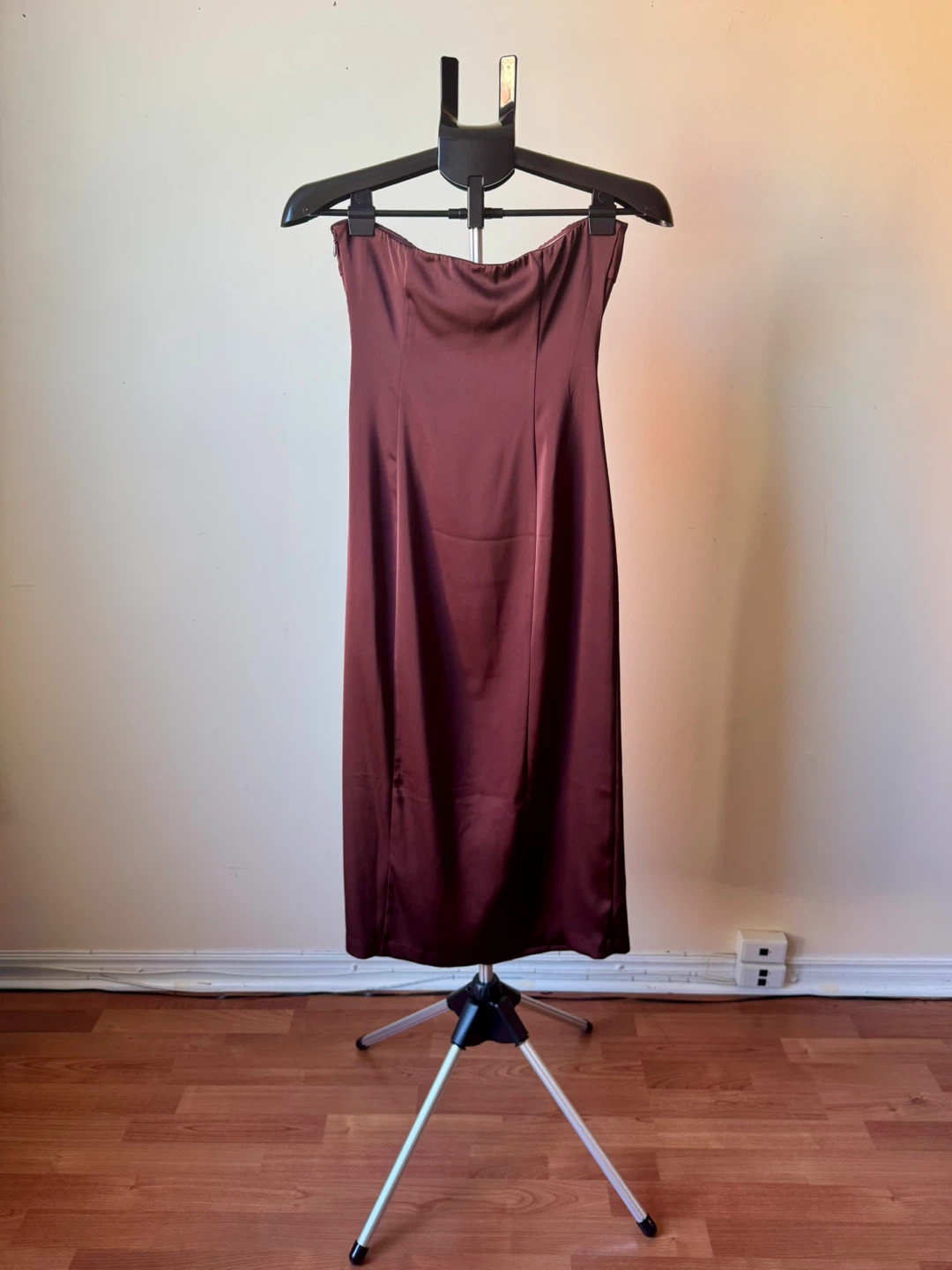 Satin Strapless Midi Dress by R.W. & Co., Size 4 - photo 2