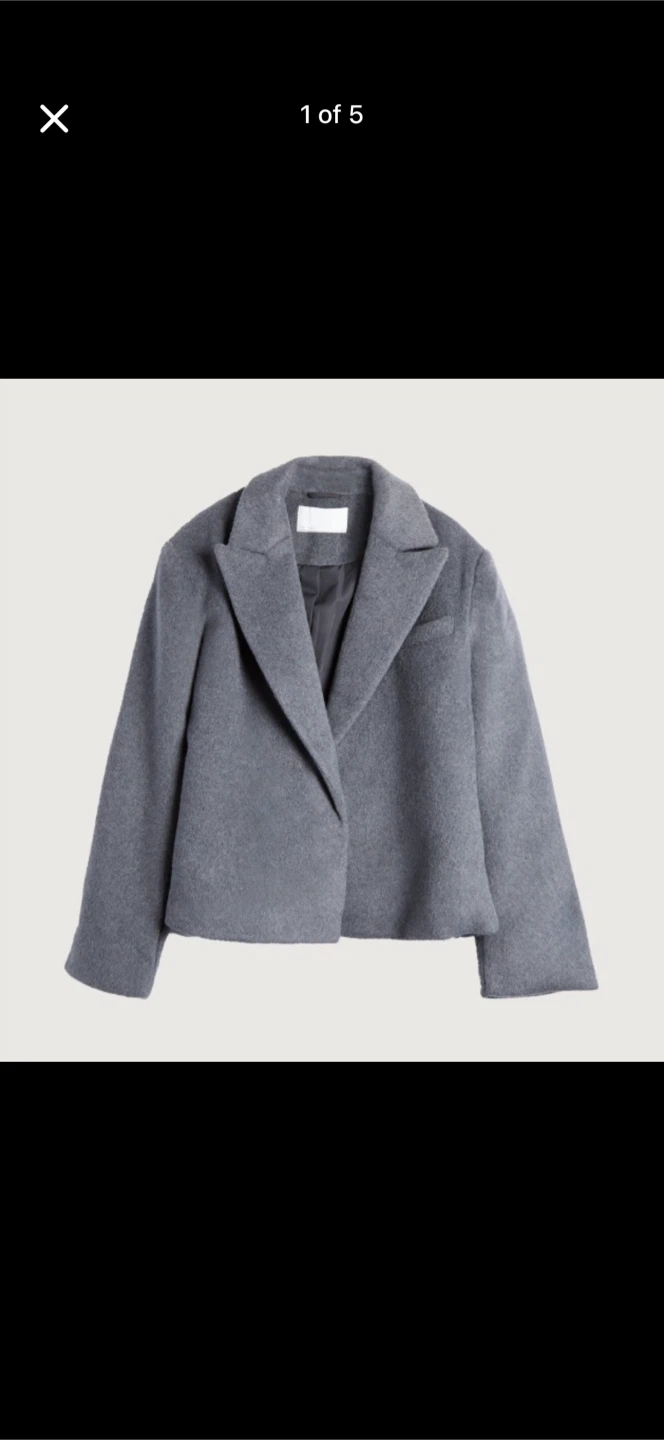 Oak + Fort Short Wool Blend Coat *Brand New With Tags*