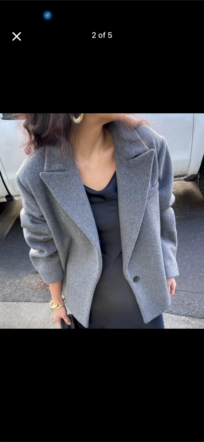 Oak + Fort Short Wool Blend Coat *Brand New With Tags* - photo 2