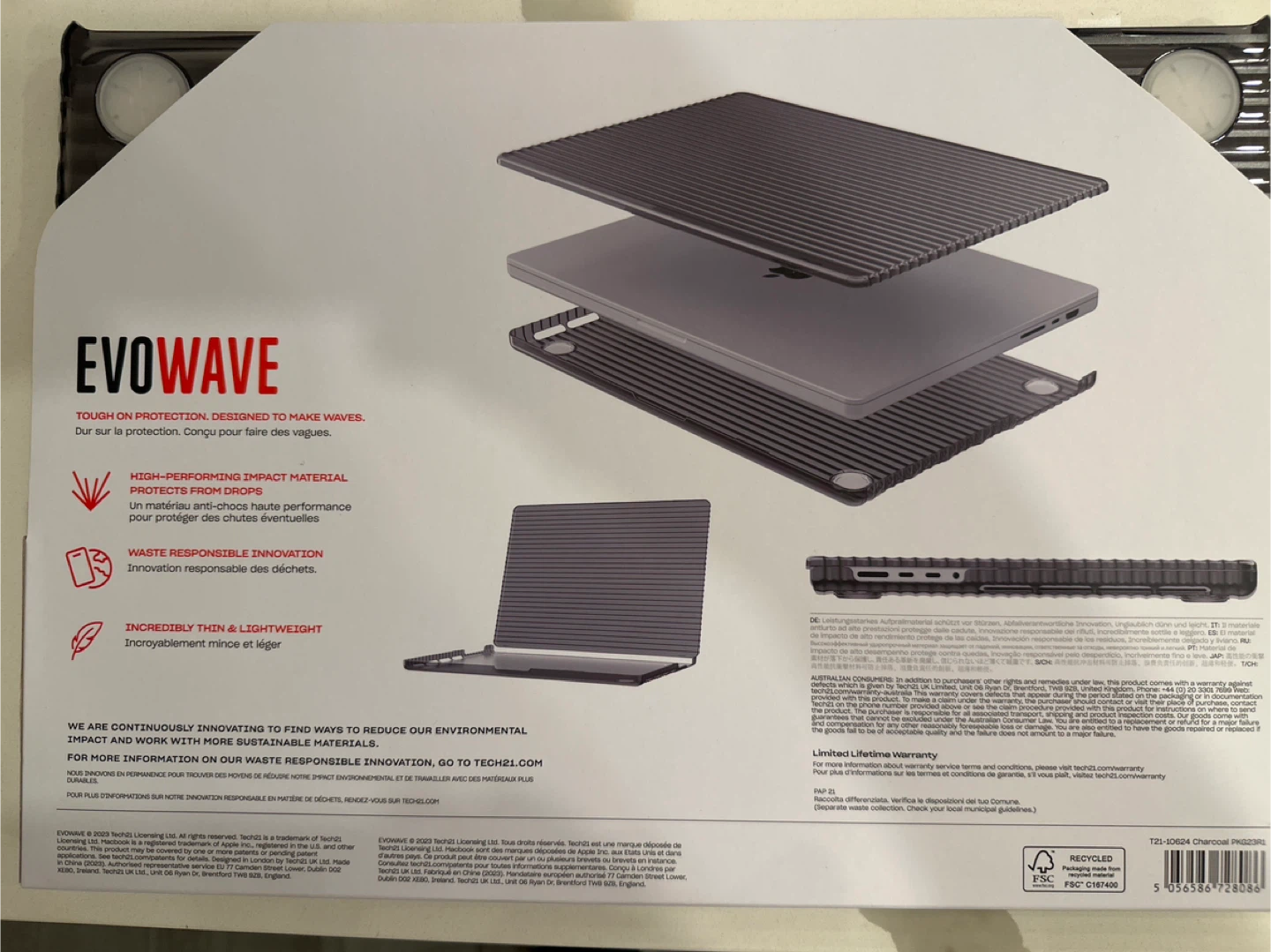 Tech 21 EVO WAVE 16-inch MacBook Pro Case