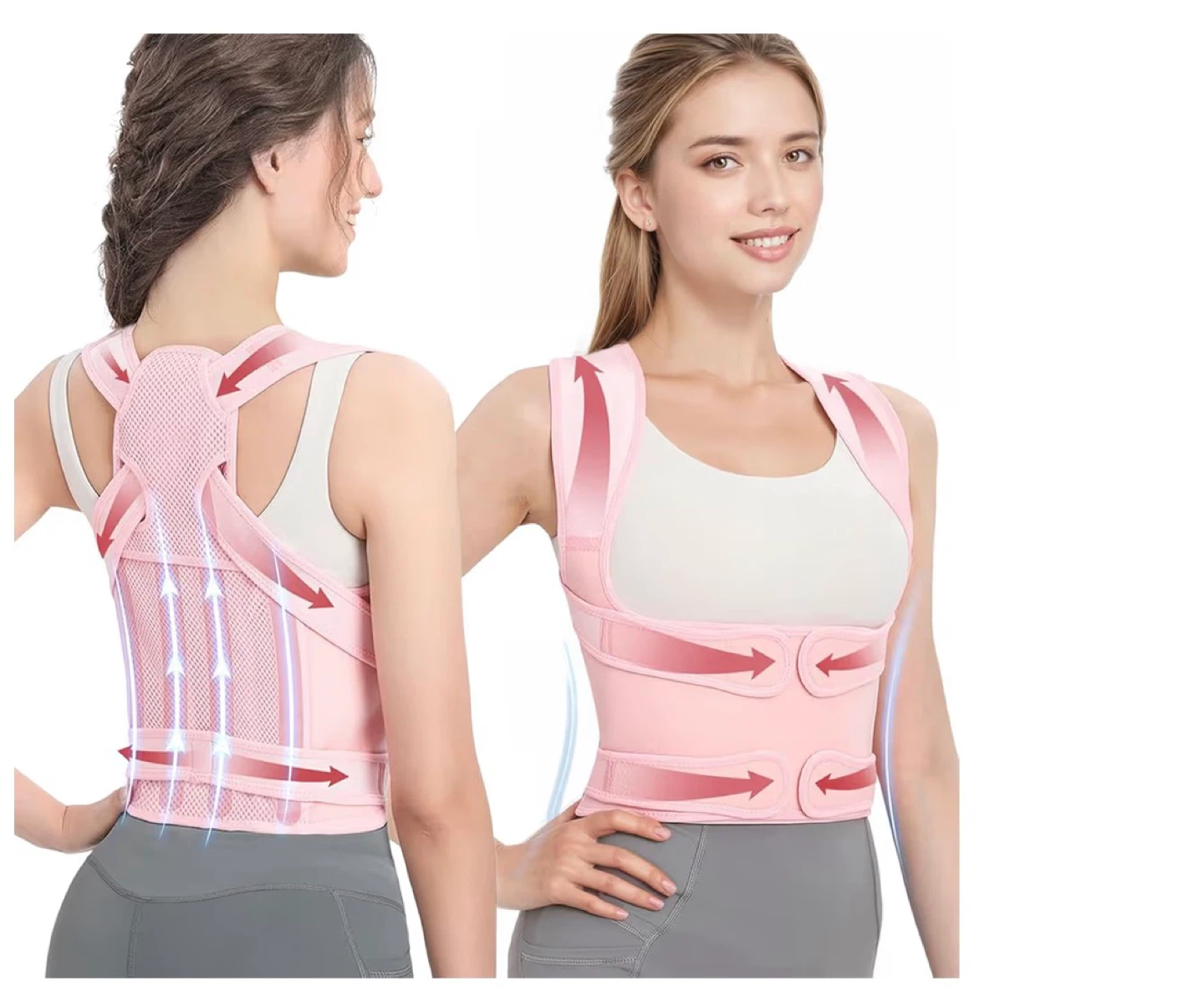 Pink Posture Corrector Brace