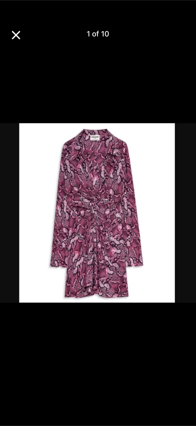 Zadig & Voltaire "Rozo" 100% Silk Dress *Brand New With Tags*
