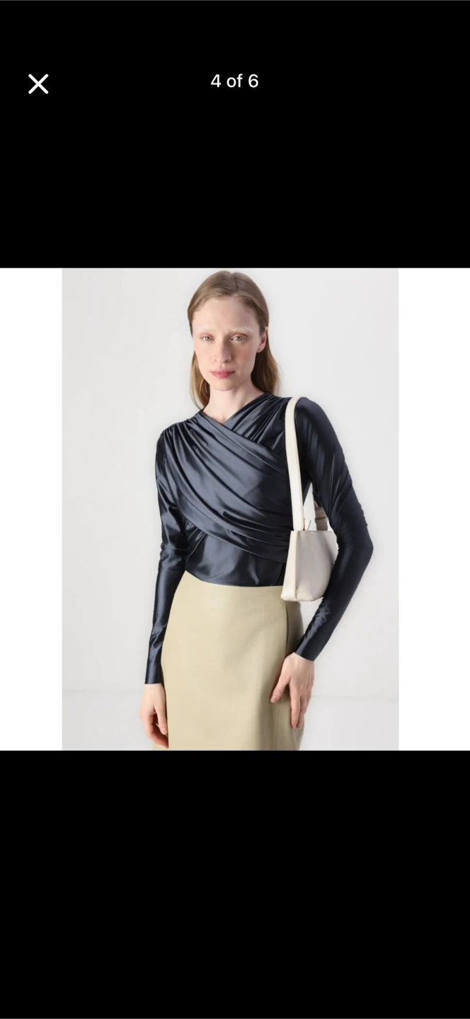 DAY Birger et Mikkelsen "Kira" Glossy Stretch Top *BNWT* - photo 4
