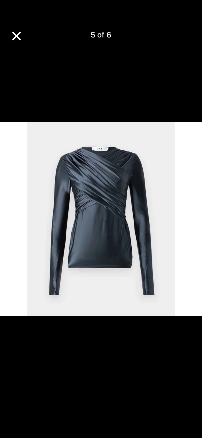 DAY Birger et Mikkelsen "Kira" Glossy Stretch Top *BNWT* - photo 5