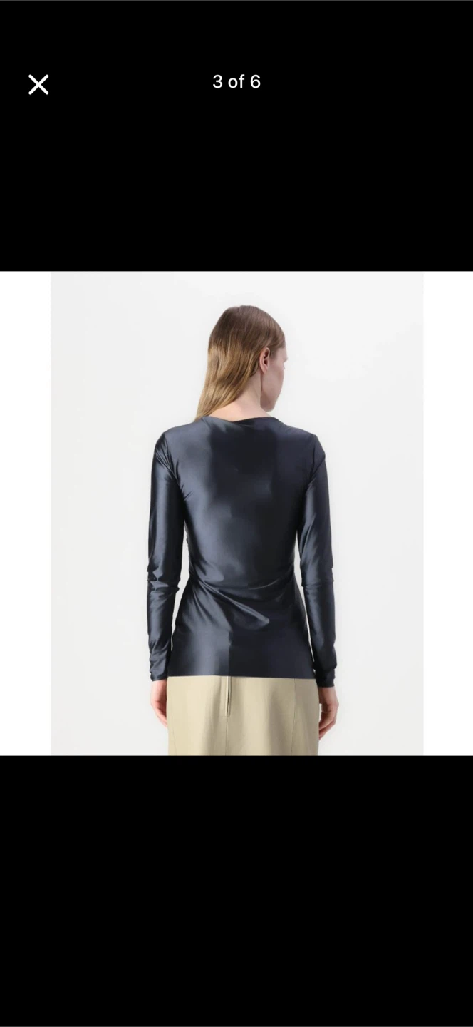DAY Birger et Mikkelsen "Kira" Glossy Stretch Top *BNWT* - photo 3