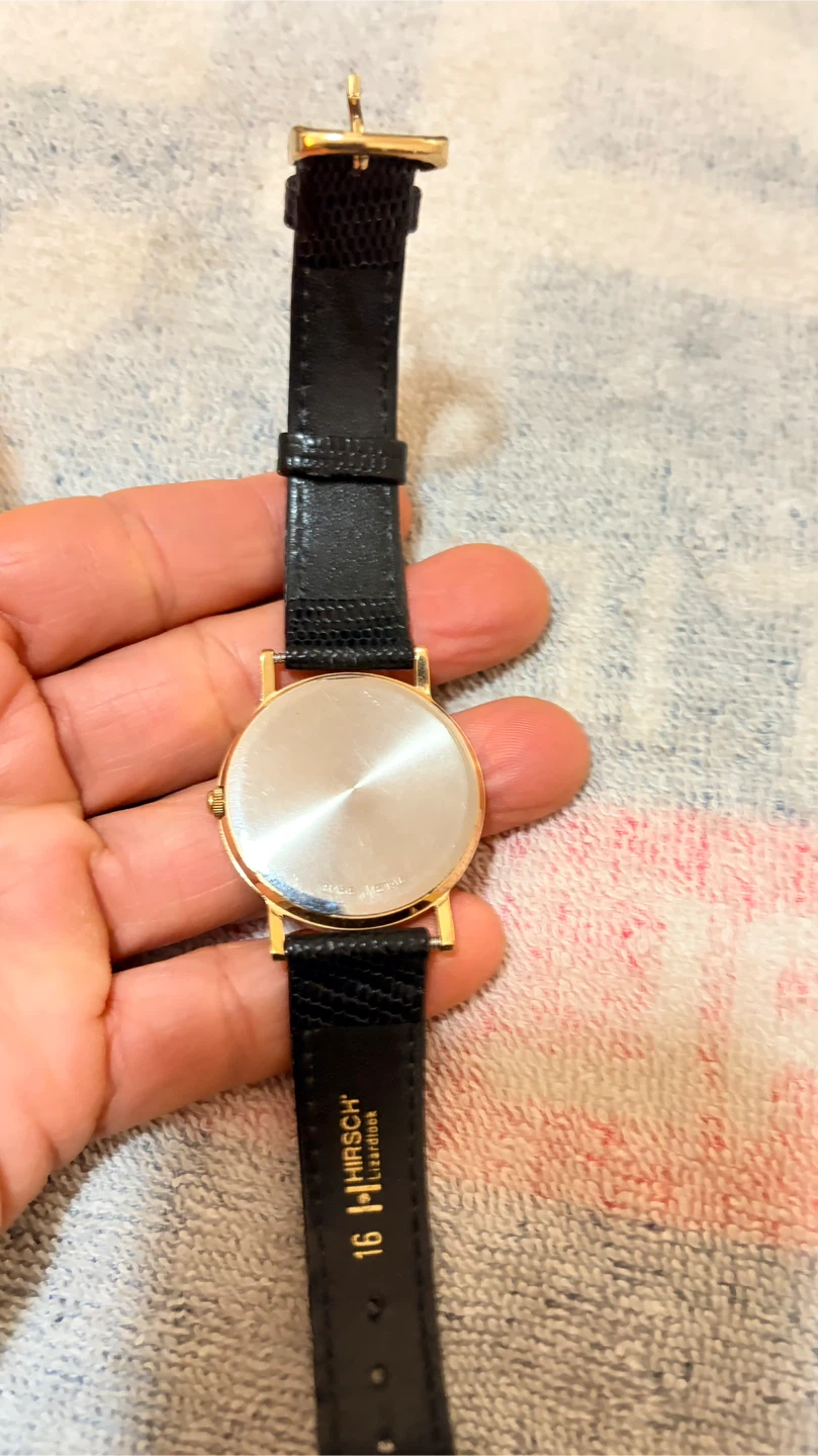 Wittnauer Gold Tone Women's Watch with Black Leather Strap - photo 3