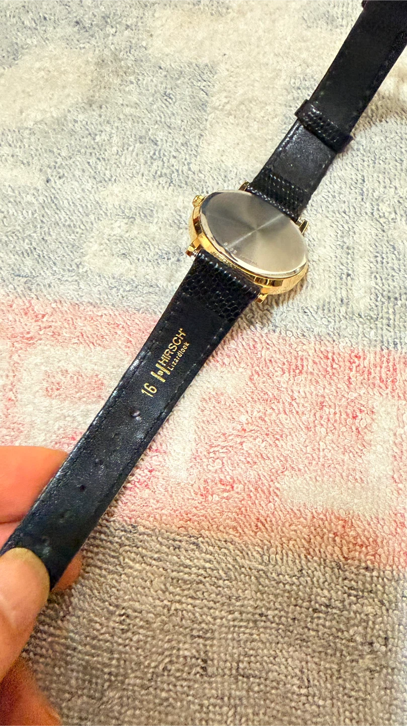 Wittnauer Gold Tone Women's Watch with Black Leather Strap - photo 4