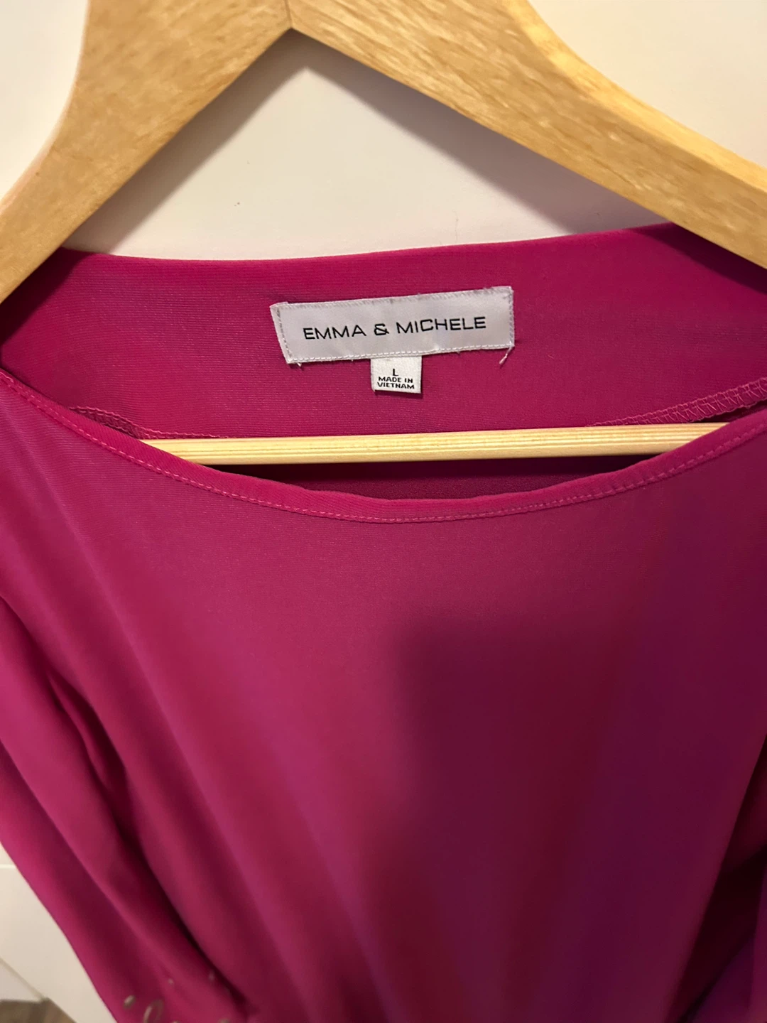 Emma & Michele Magenta Dress with Grommet Detail - photo 2
