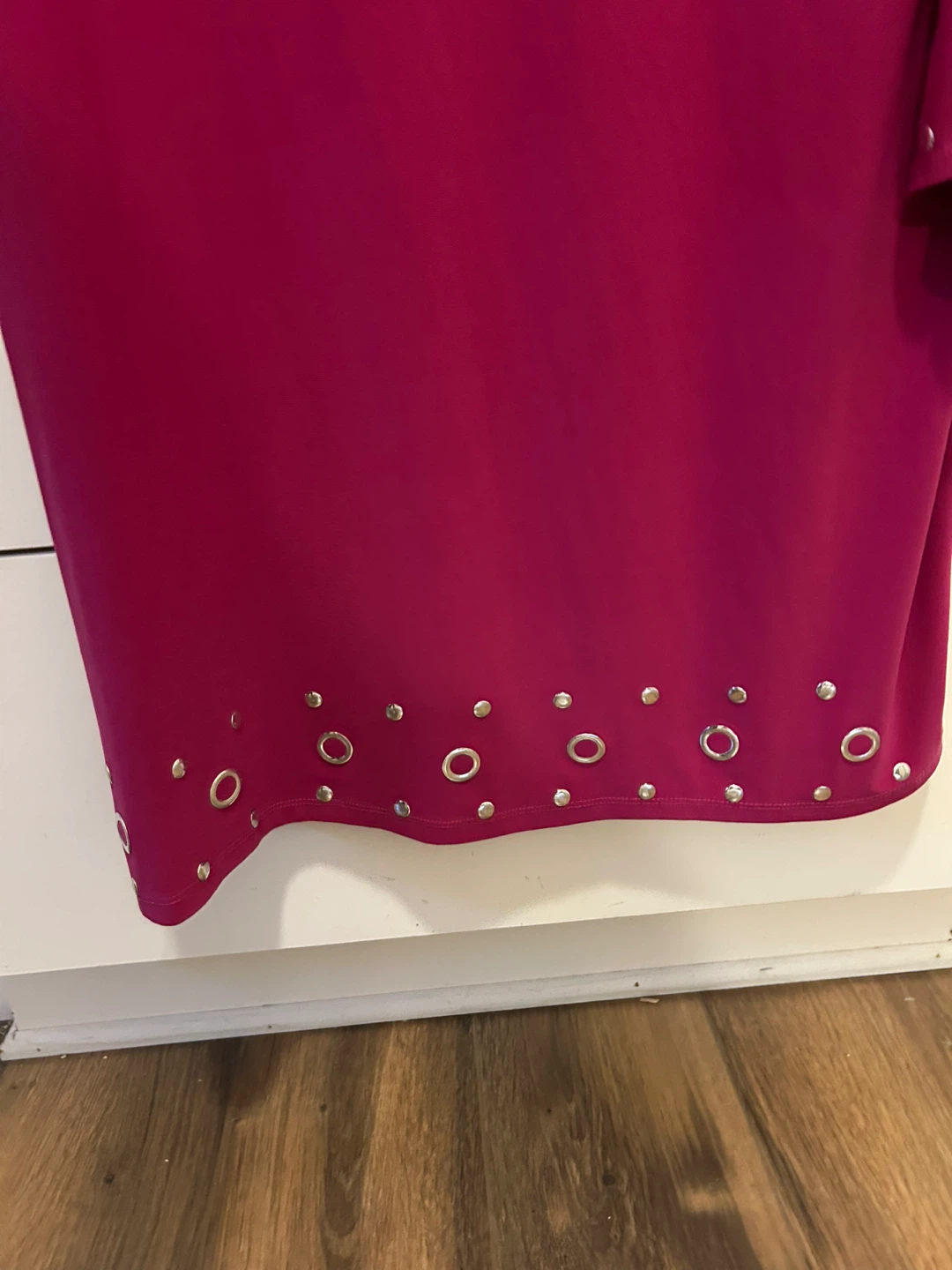 Emma & Michele Magenta Dress with Grommet Detail - photo 5