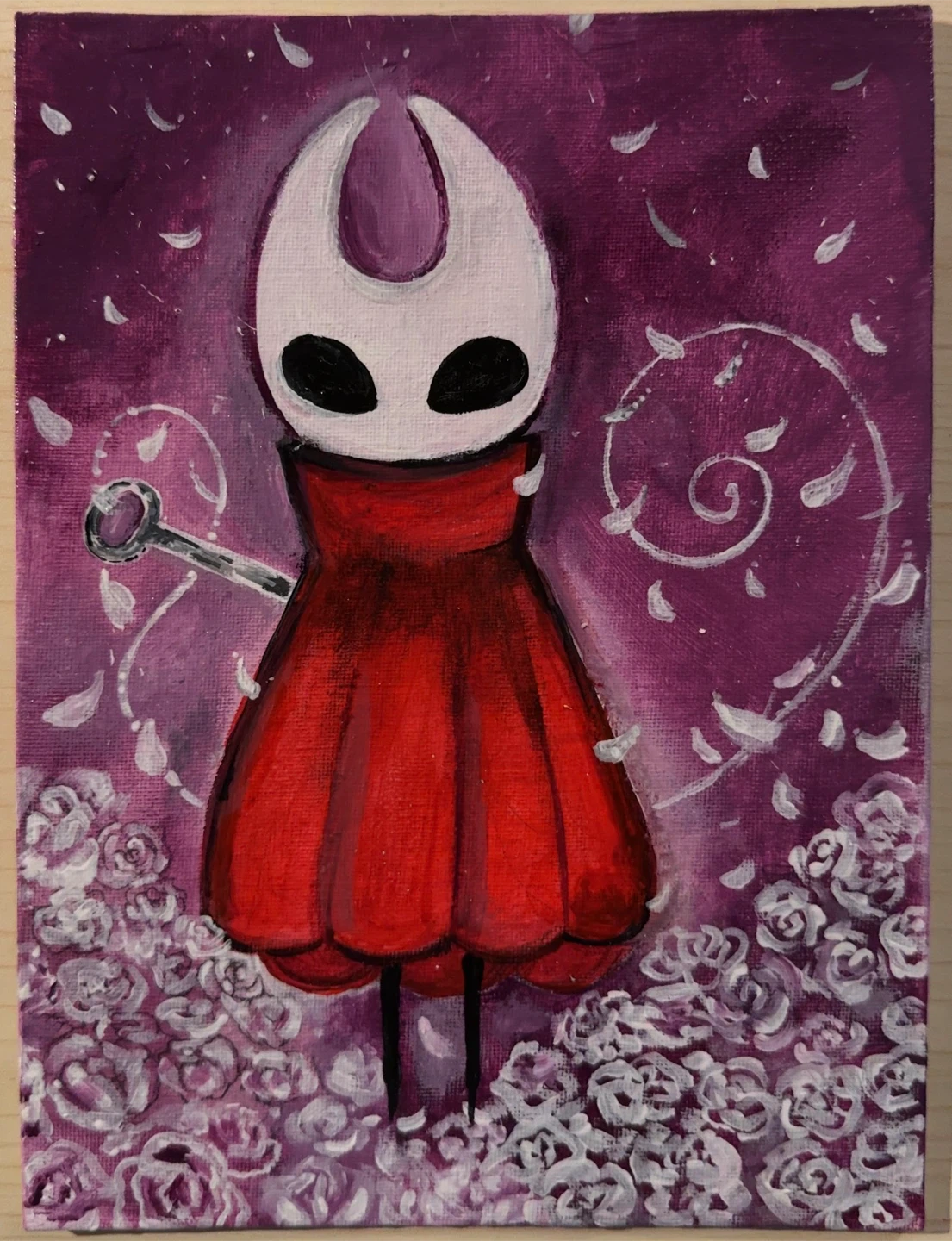 Hollow knight: Silksong acrylic painting