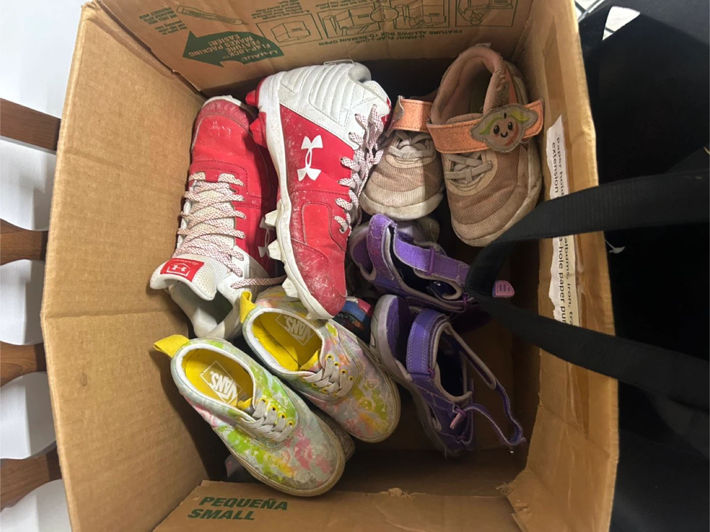 Assorted Kids' Shoes - Under Armour, Vans, and More
