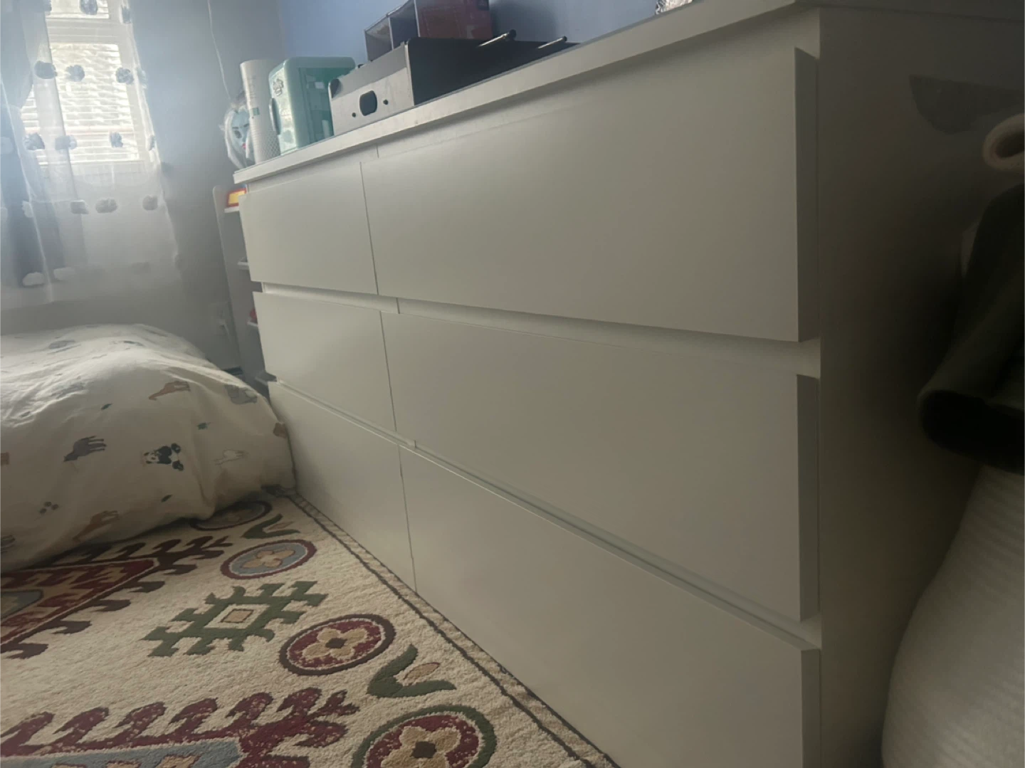 White 6-Drawer Dresser - photo 2
