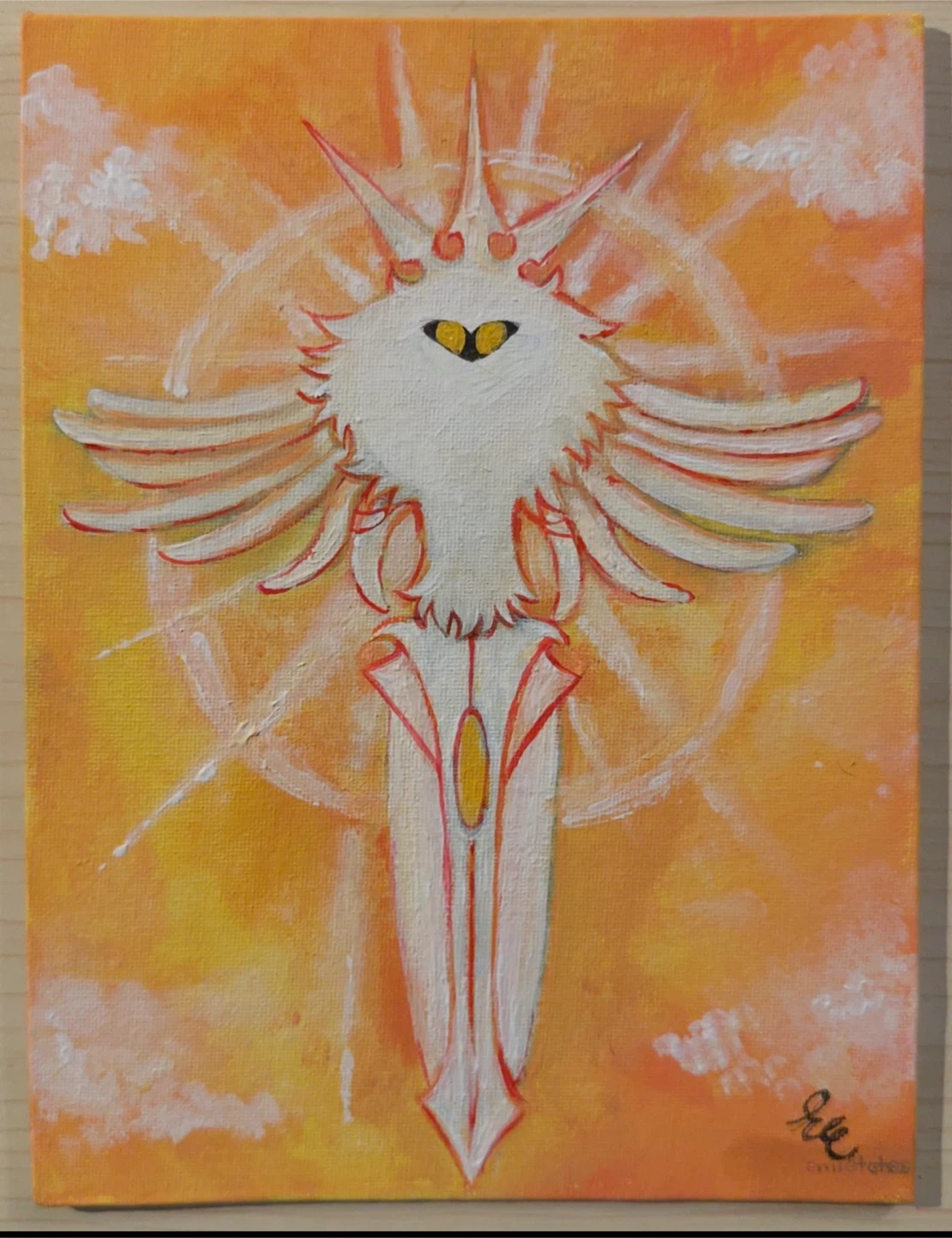 Hollow knight Radiance Acrylic Painting