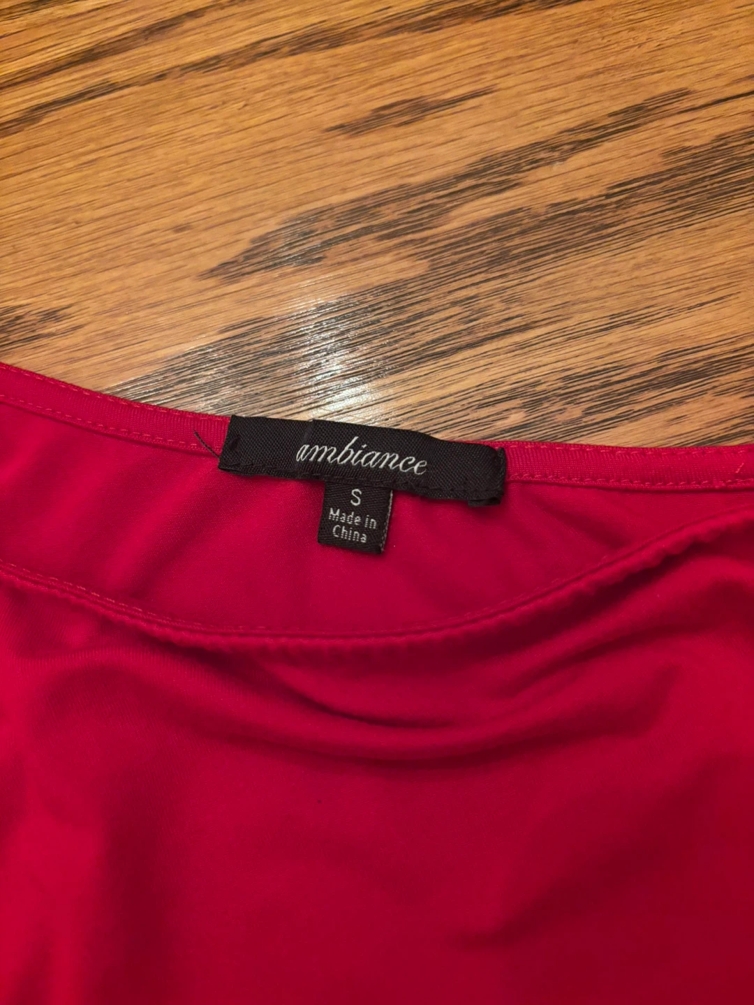 Ambiance Women's Red One-Shoulder crop Top - photo 2