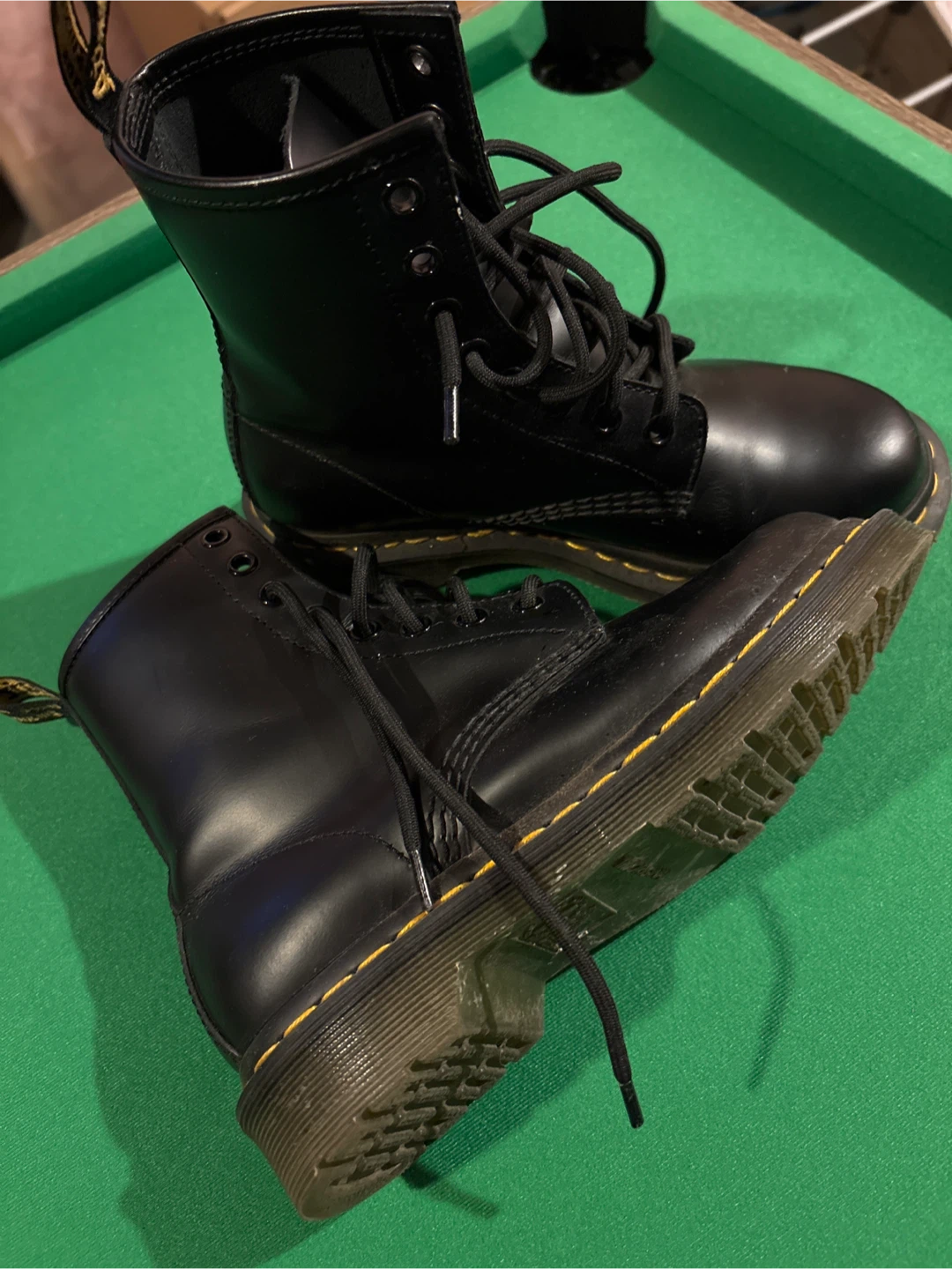 Dr. Martens 1460 Black Leather Boots - Size 5 US