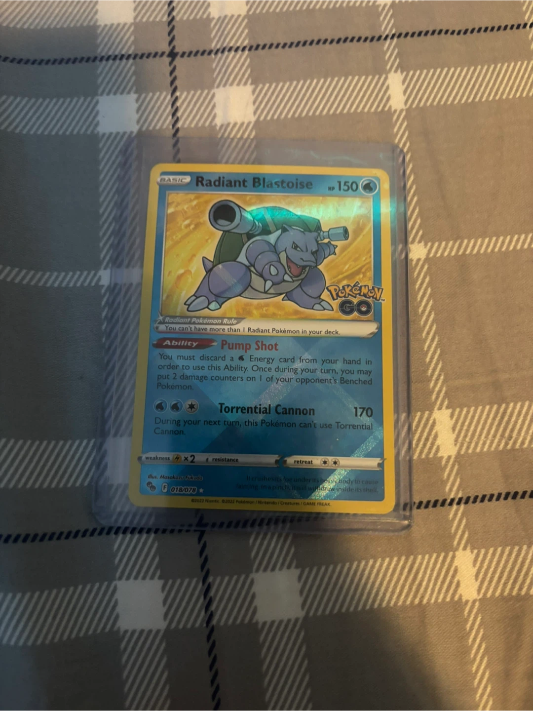 Radiant Blastoise Pokémon Card