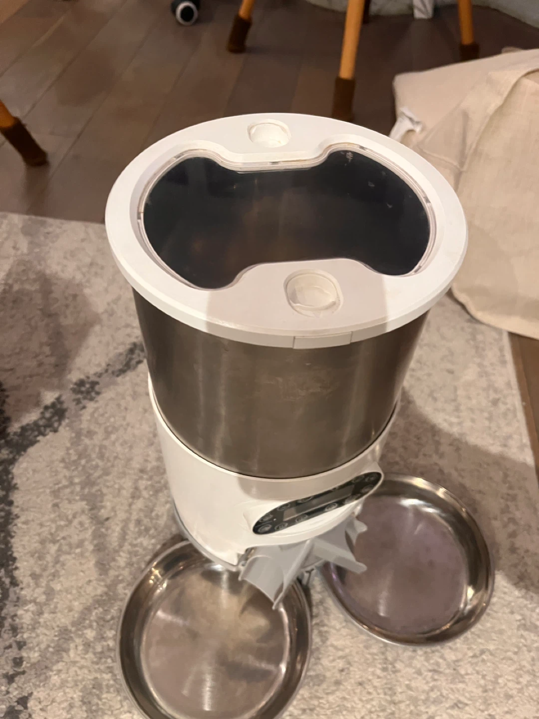 Automatic Pet Feeder with Dual Stainless Steel Bowls - photo 2