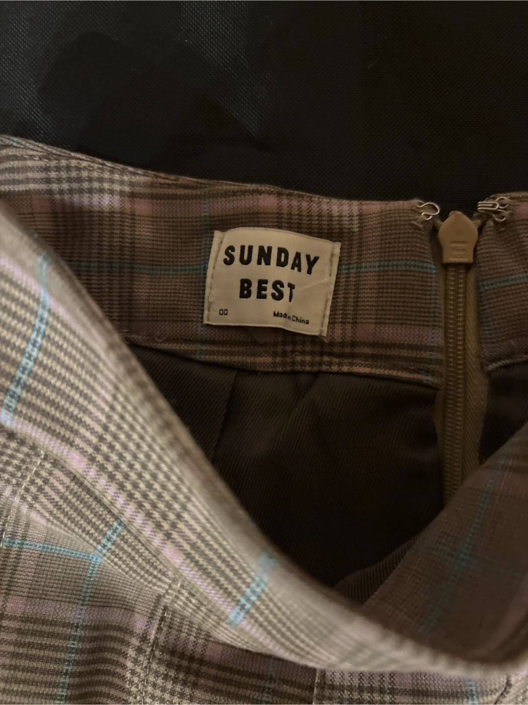 Sunday Best Plaid Pleated Mini Skirt - Size 00 - photo 2