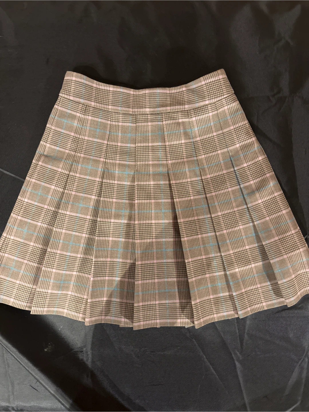 Sunday Best Plaid Pleated Mini Skirt - Size 00