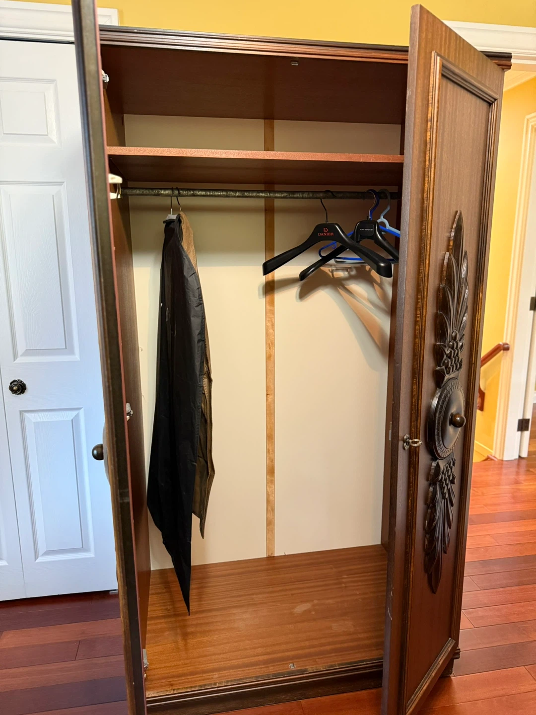 Vintage Wooden Armoire Wardrobe - photo 2