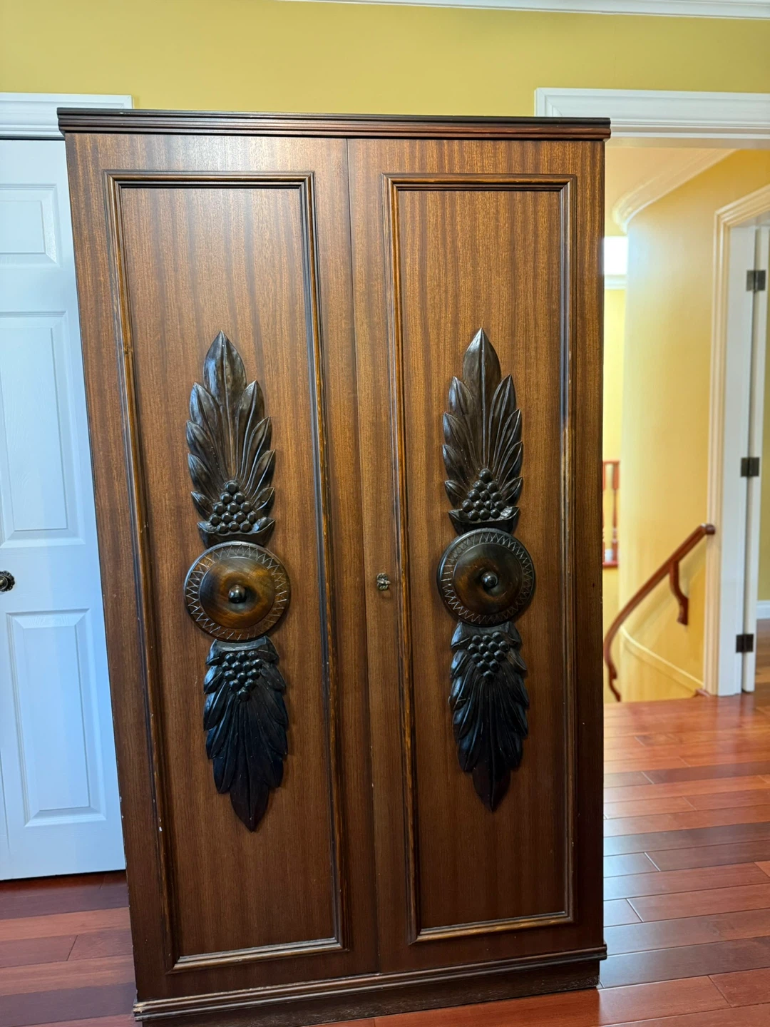 Vintage Wooden Armoire Wardrobe