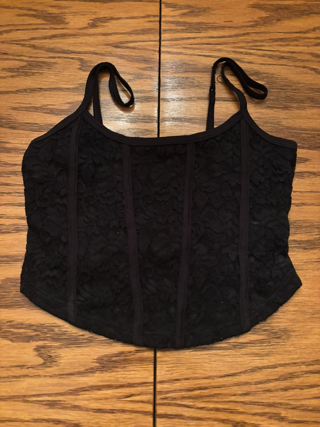 Ardene Black Lace Corset Top