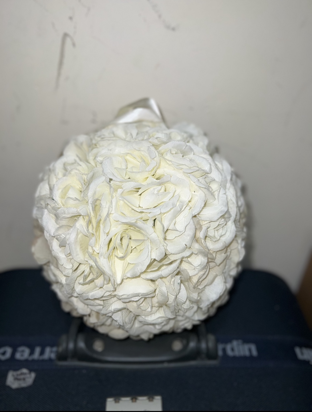 White Rose Ball Flower Arrangement