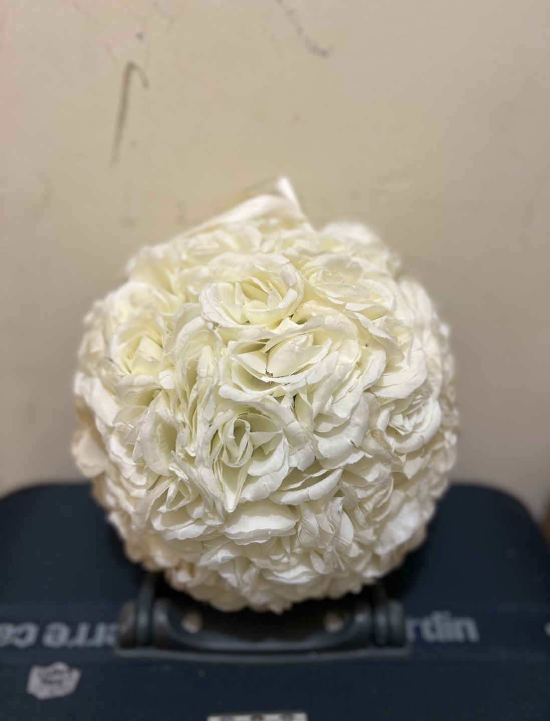 White Rose Ball Flower Arrangement - photo 2