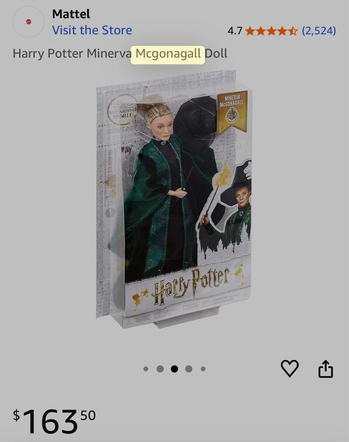 New Harry Potter Collectible Barbie: Minerva McGonagall - photo 5