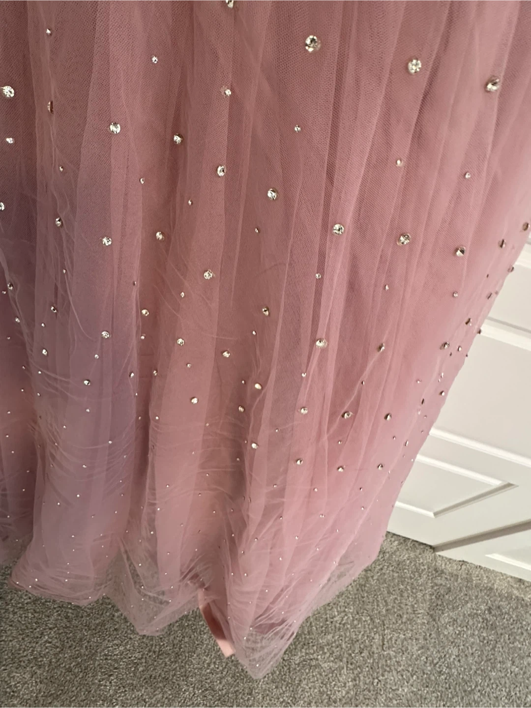 Pink Embellished Tulle Gown - photo 4