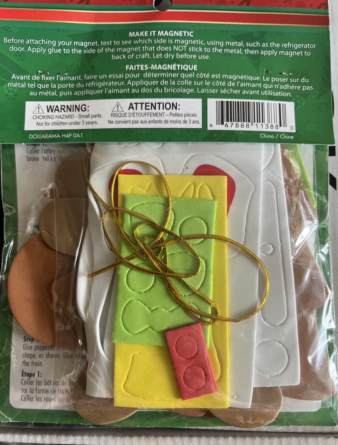 New-Christmas Ornament Craft Kit - Makes 3 - photo 2