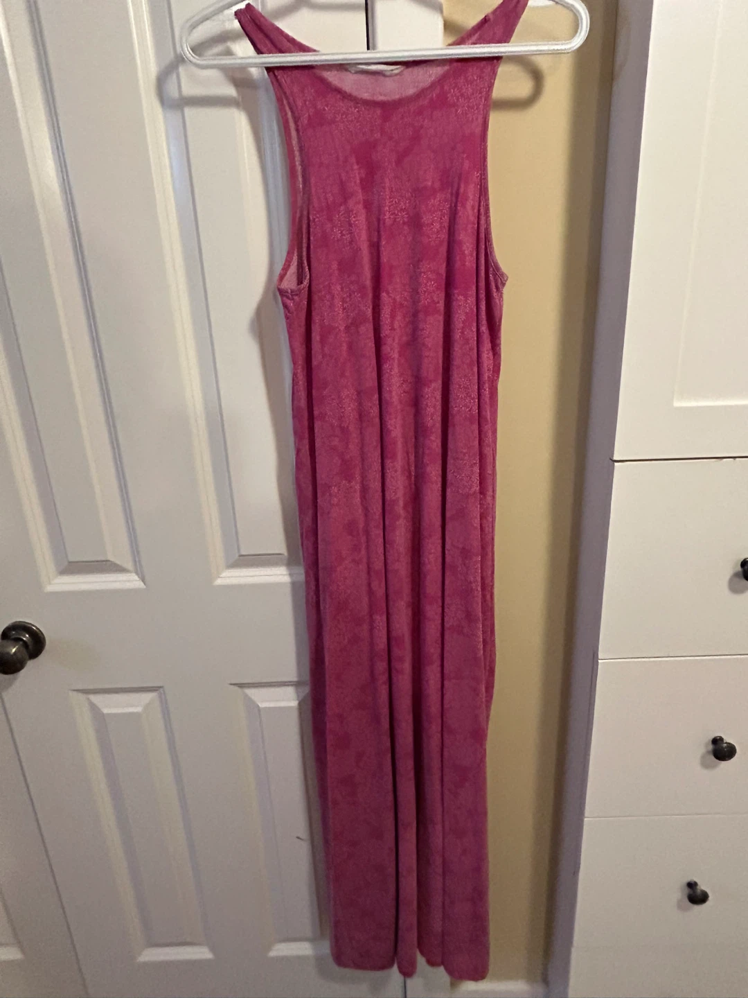 Pink Floral Maxi Dress