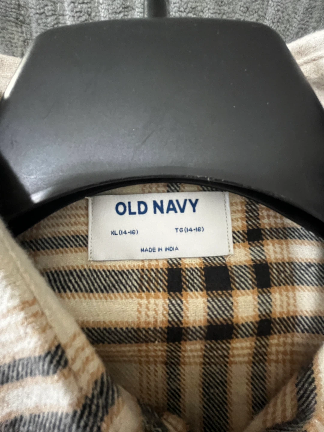 Old Navy Plaid Flannel Shirt XL (14-16) - photo 2