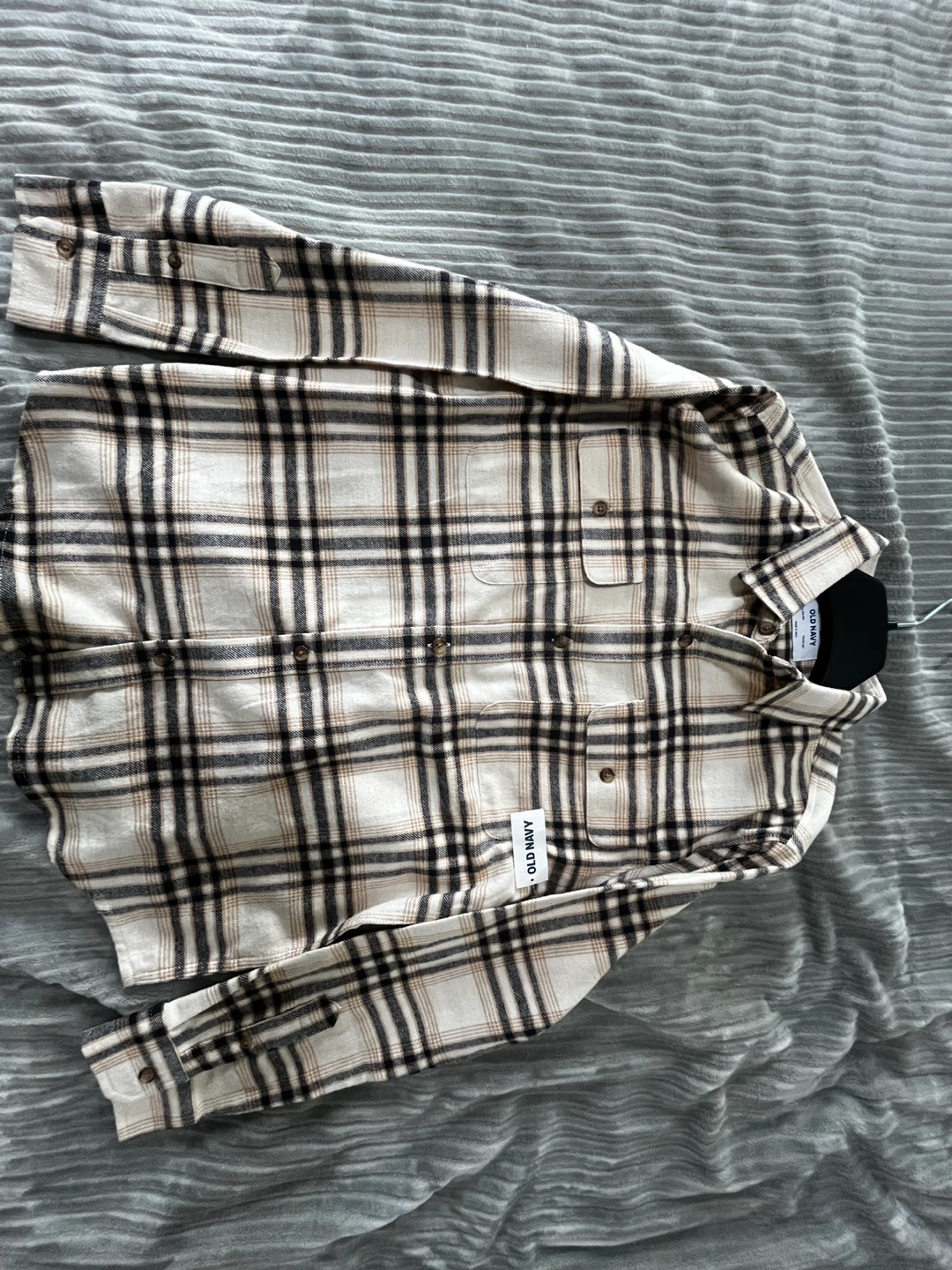 Old Navy Plaid Flannel Shirt XL (14-16) - photo 4