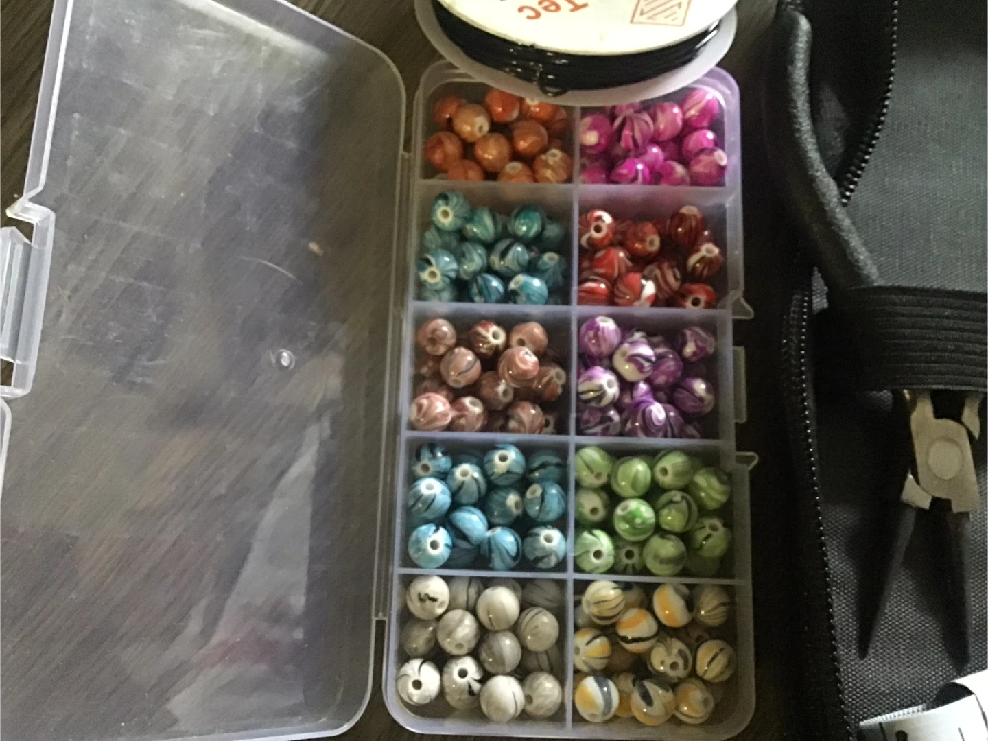 Bead Crafting Kit with Assorted Beads and Tools - photo 3