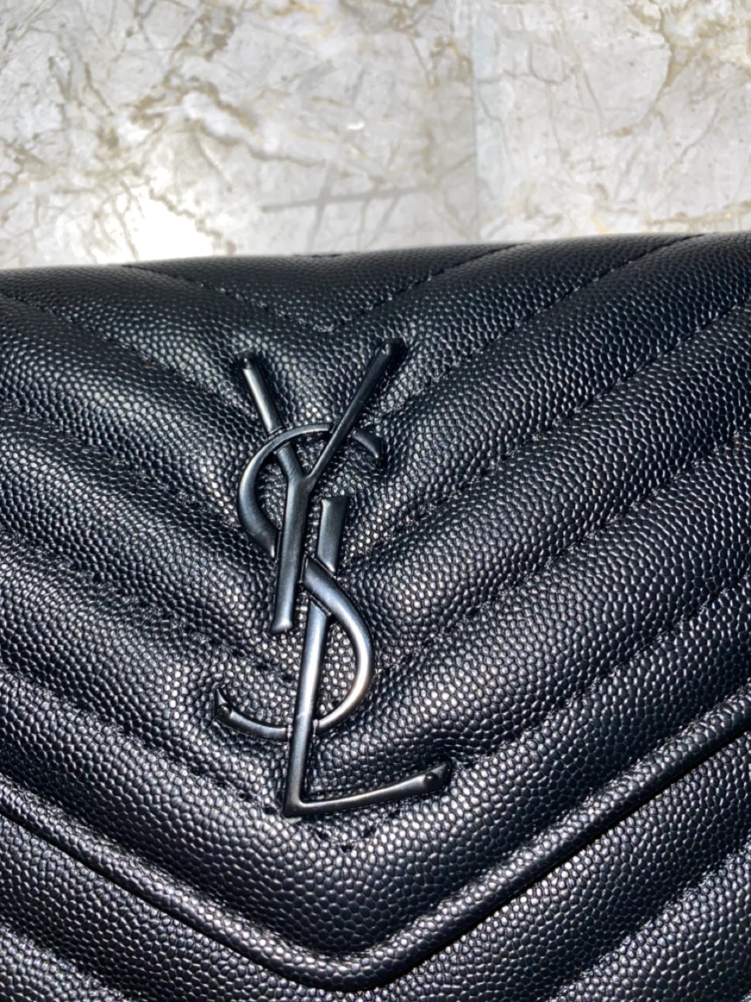 Saint Laurent Black Quilted Leather Chain Wallet - photo 3