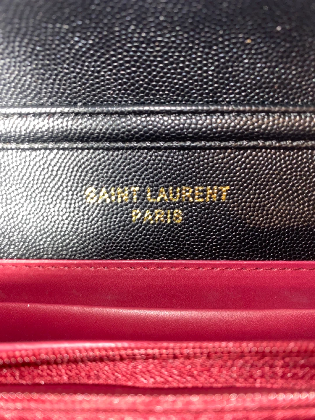 Saint Laurent Black Quilted Leather Chain Wallet - photo 4