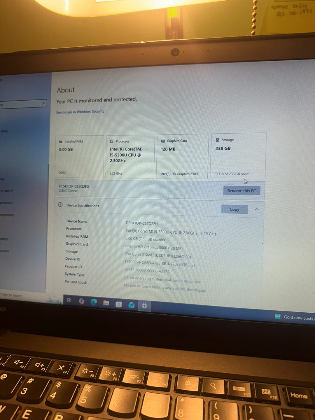 NEED GONE Lenovo Thinkpad | 8GB RAM | 256SSD | Charger Included - photo 4