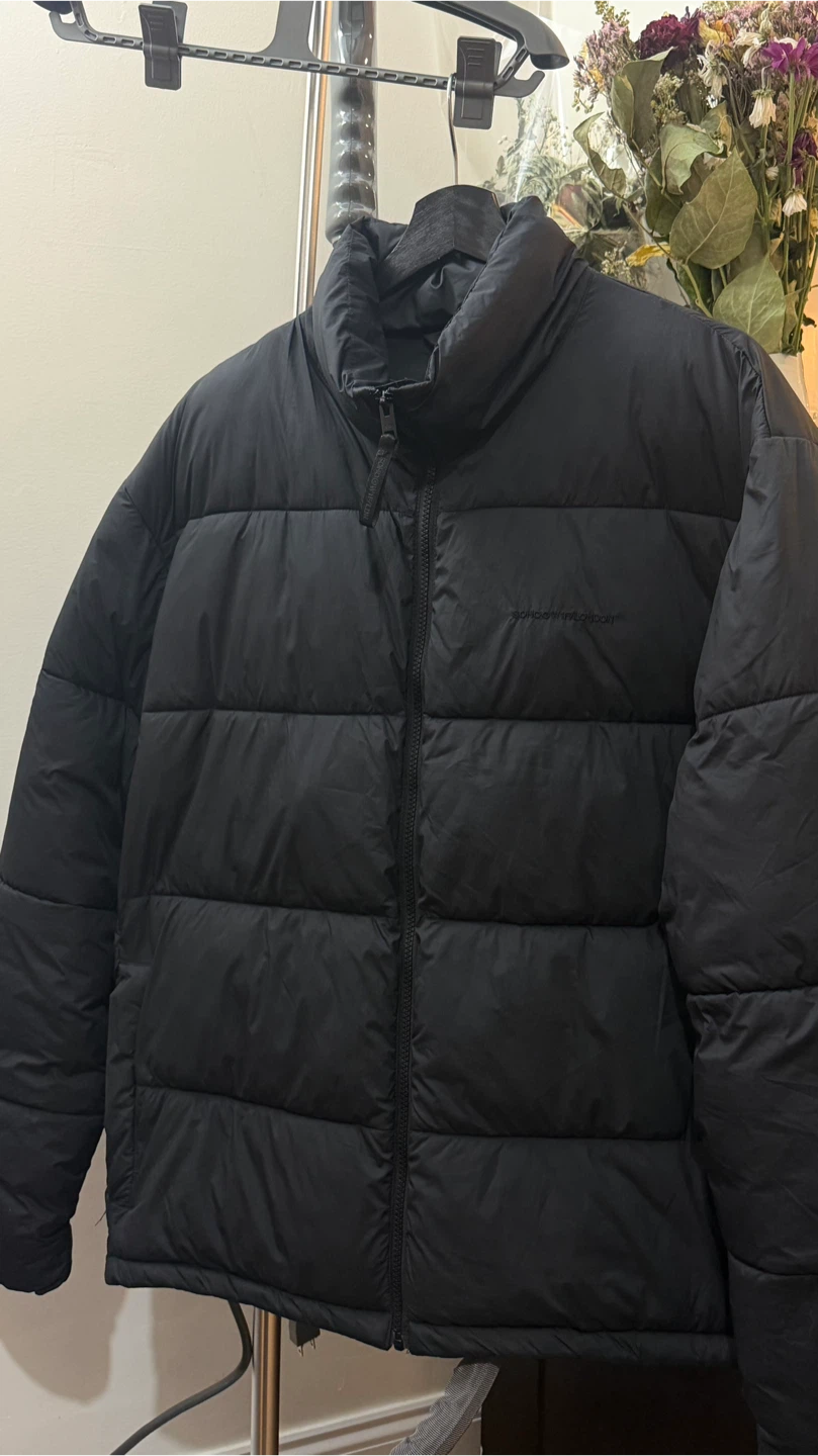 Black padded jacket