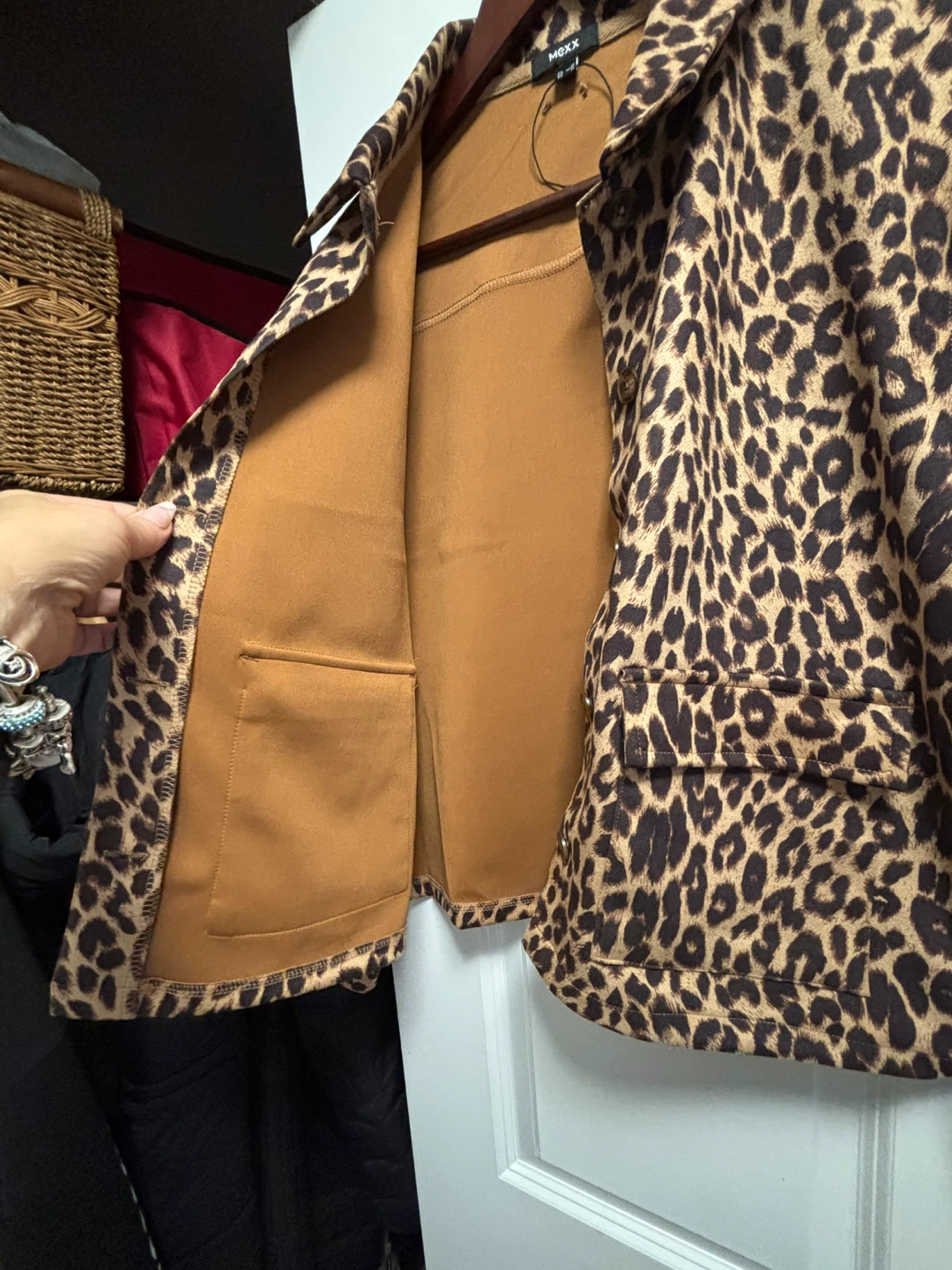 Mexx Leopard Print Blazer Jacket Size M - photo 2