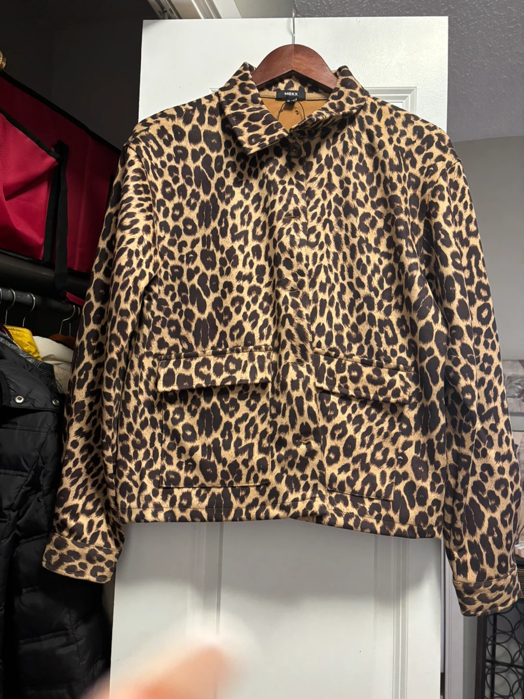Mexx Leopard Print Blazer Jacket Size M