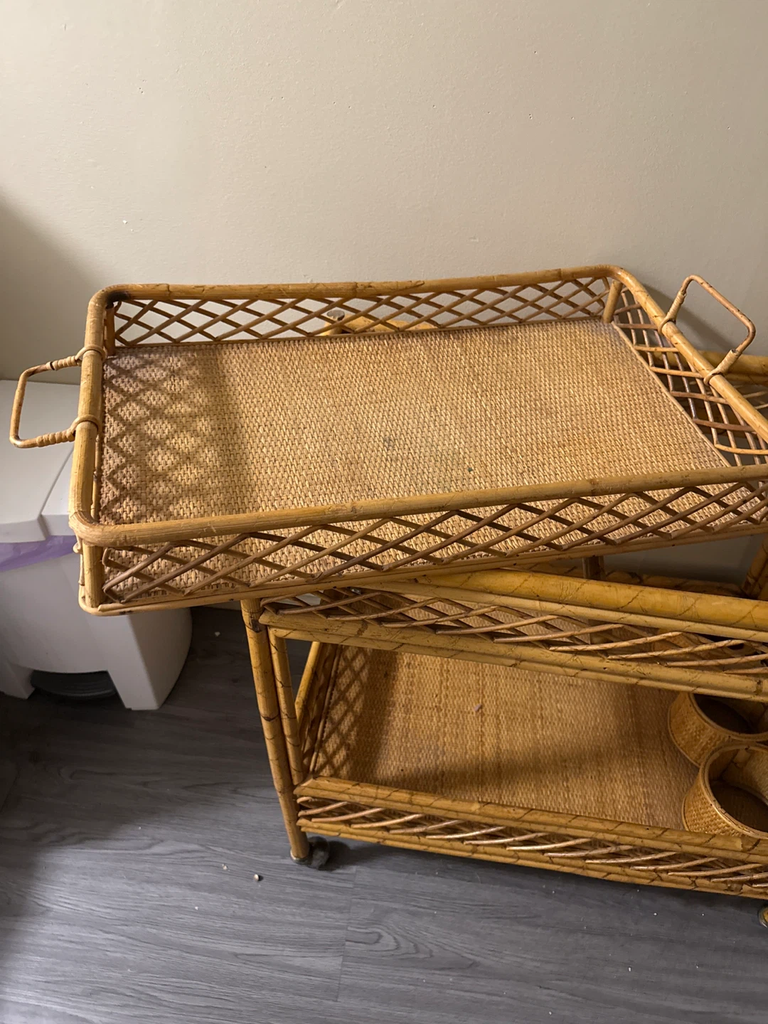 Onward Rattan Bar Cart - photo 2