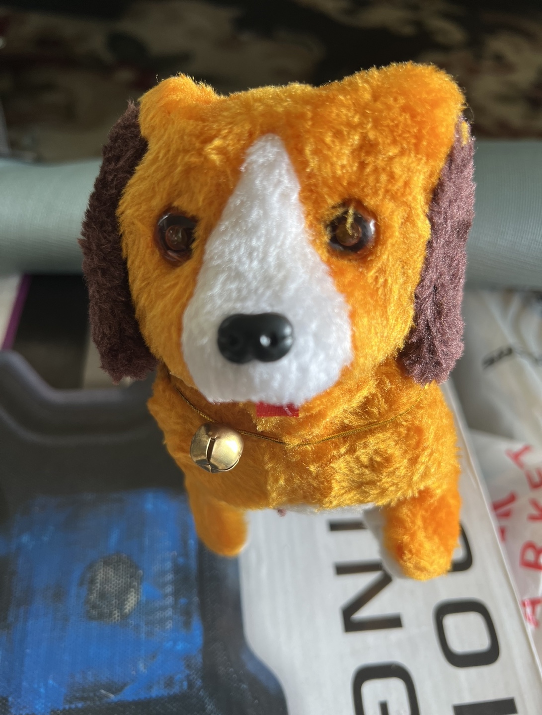 New-Plush Walking Dog Toy with Bell