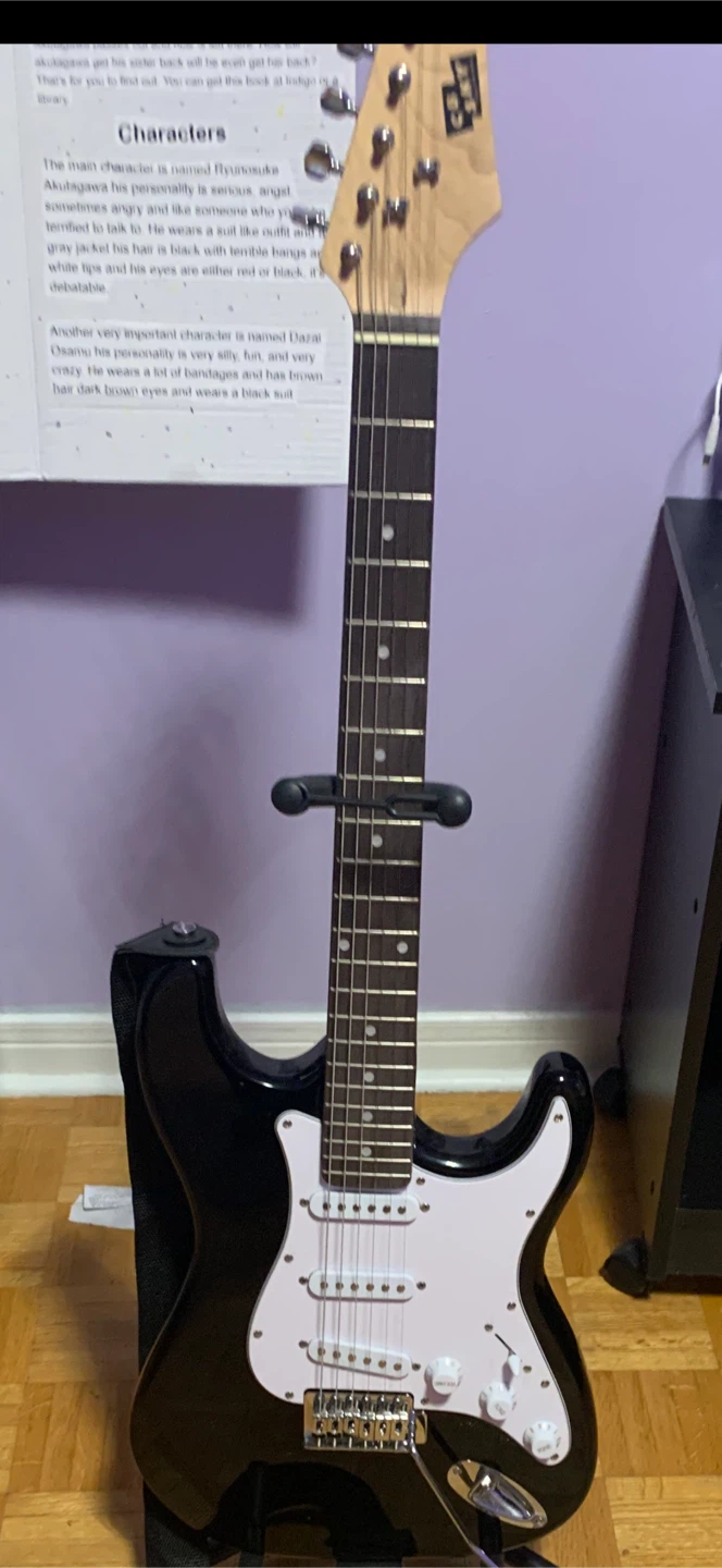 Guitare electric black S-type