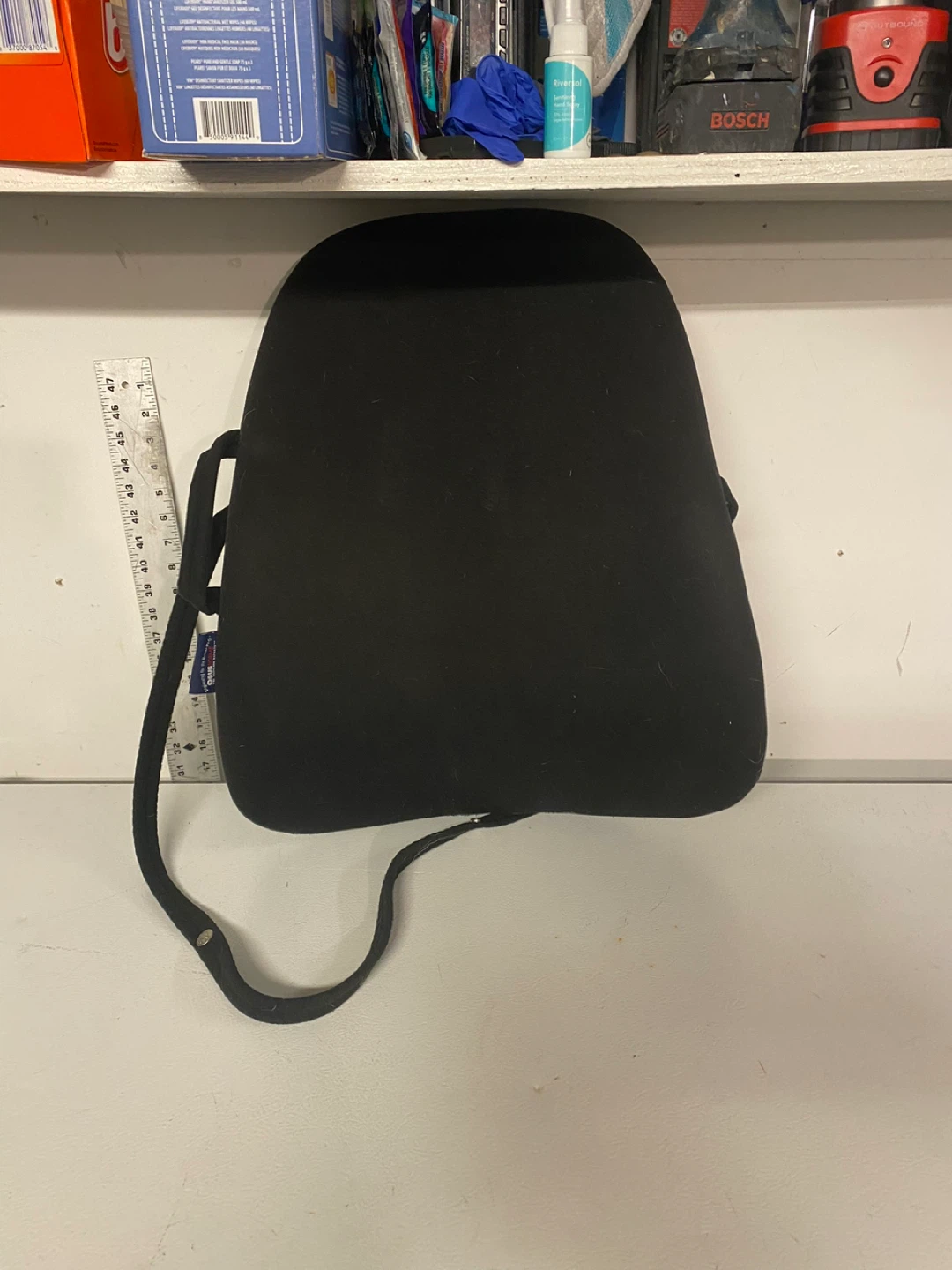 Black Lumbar Support Pillow